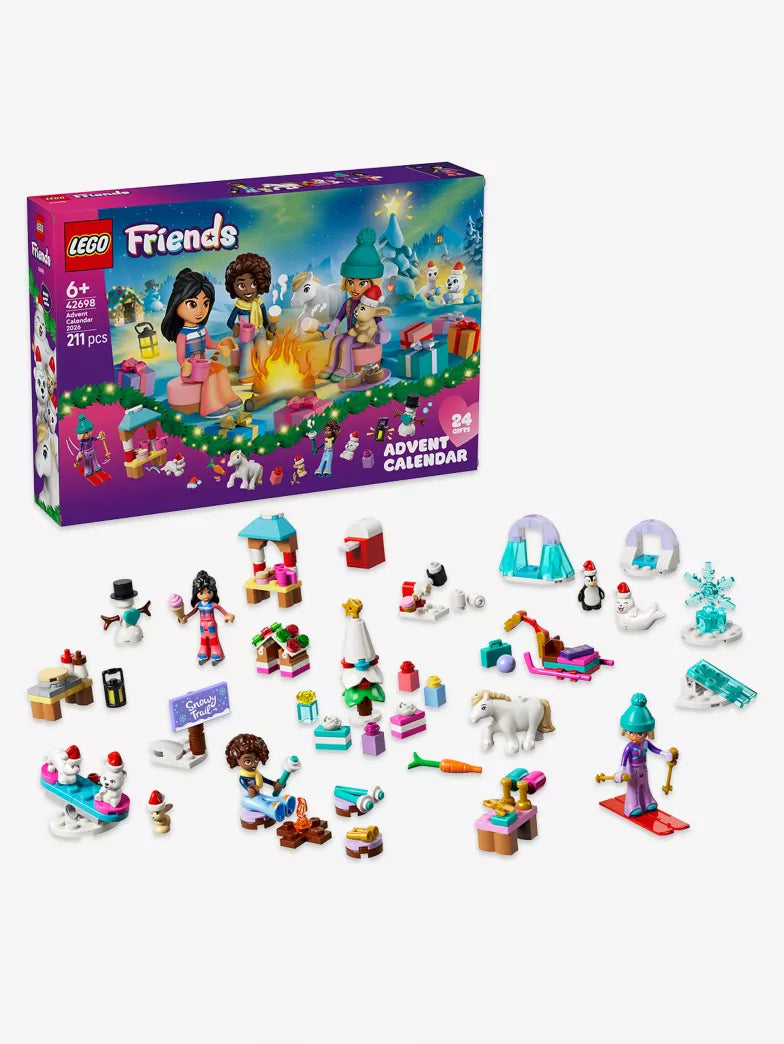 日英美直送  LEGO® Friends Advent Calendar 2026 聖誕倒數日曆 兒童款 聖誕快樂特輯 不參與$900免運 滿$900可加$25免運到順豐站/智能櫃 Christmas Advent Calendars 2026