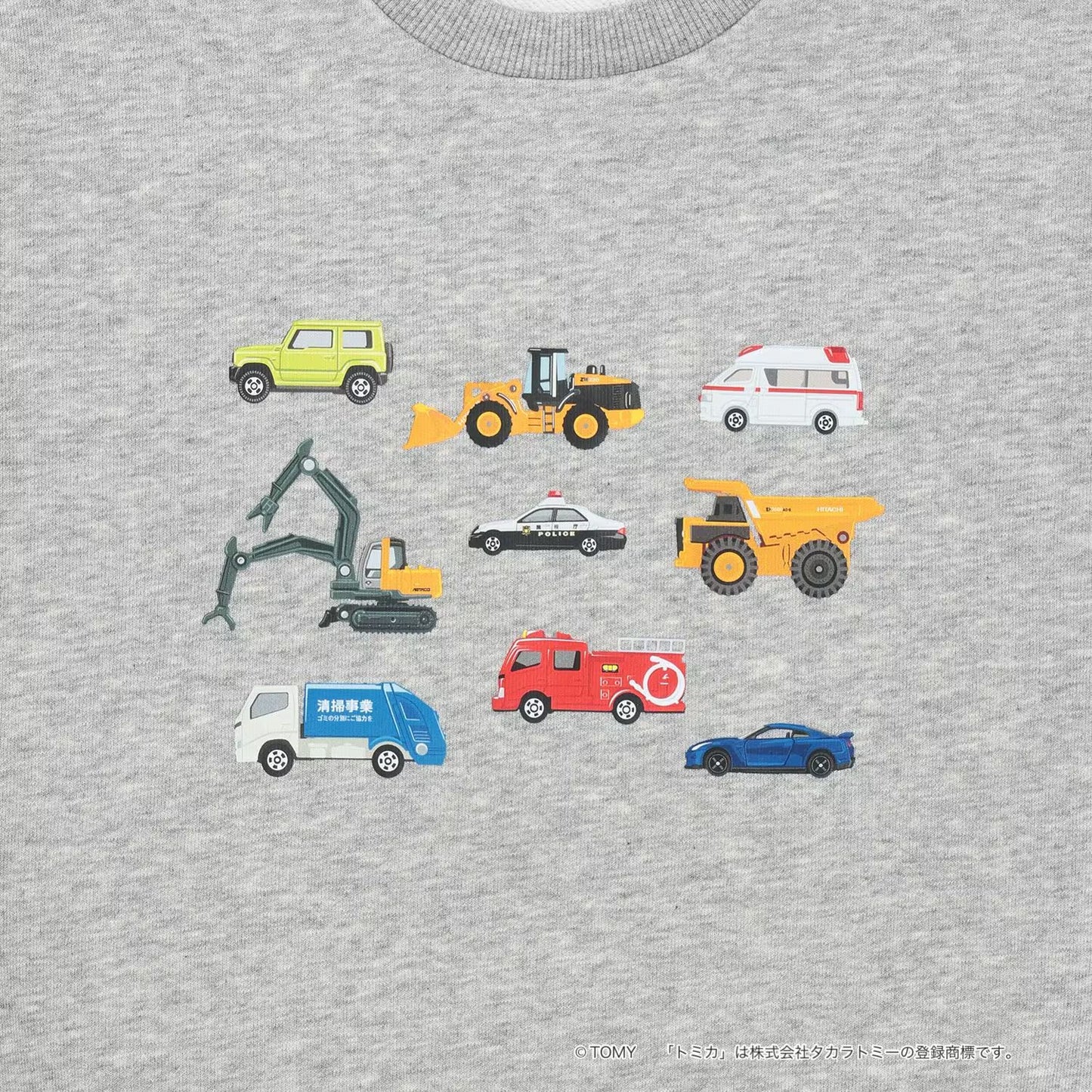 日本童裝 b・R# x Tomica 速乾系列 車車衛衣 90-130cm 男童款 冬季 TOPS