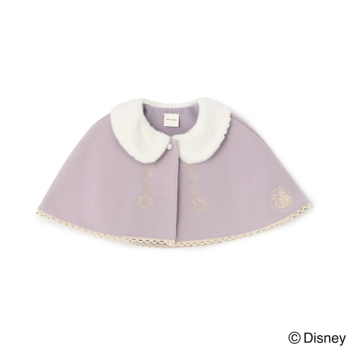 日本童裝 pe#main x Disney Princess 公主披風 80-130cm 女童款 秋季 OUTERWEAR