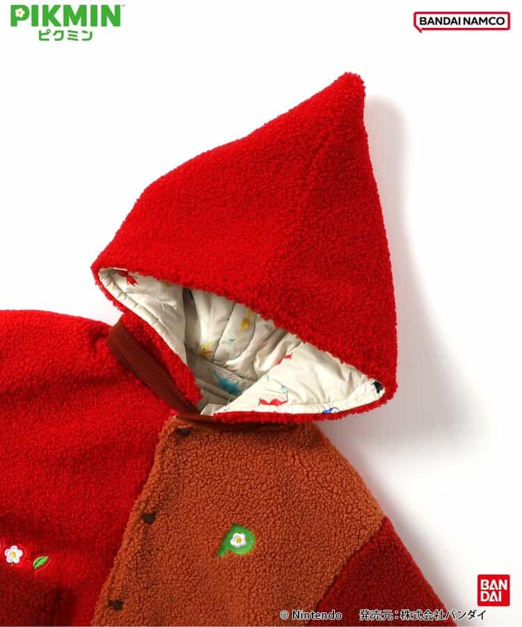 日本童裝 BREEZE x Pikmin 2Way 雙面兩著 夾棉外套 80-140cm 男童款/女童款 冬季 (適合初秋、香港平均溫度、寒冷天氣）OUTERWEAR 