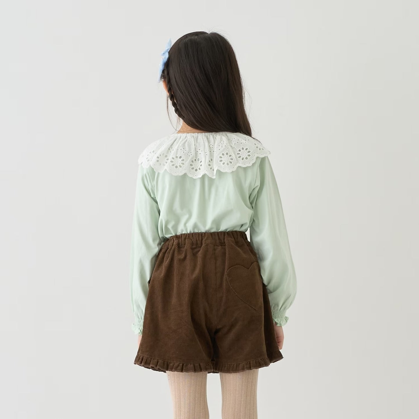 日本童裝 Ly# mine 荷葉邊燈芯絨裙褲 100-140cm 女童款 秋季 PANTS