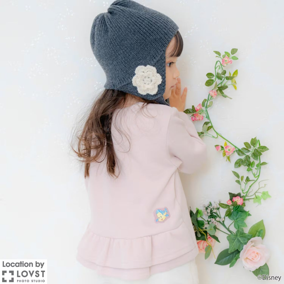 日本童裝 pe#main x Disney Princess 公主印花衛衣 90-130cm 女童款 秋季 TOPS