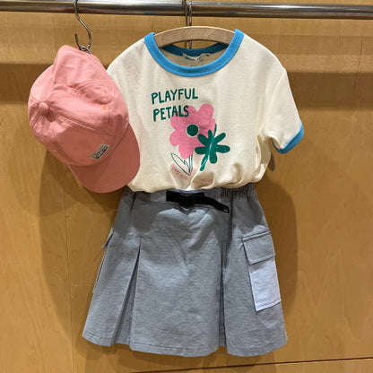 日本童裝 BEAMS mini 工裝百摺短裙 90-140cm 女童款 夏季 SKIRTS