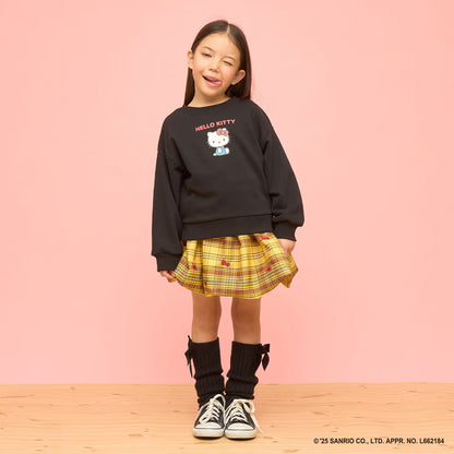 日本童裝 Ly# mine x Sanrio 速乾系列 2Way 前後兩著 Hello Kitty 3D絲帶衛衣 100-140cm 女童款 冬季 TOPS