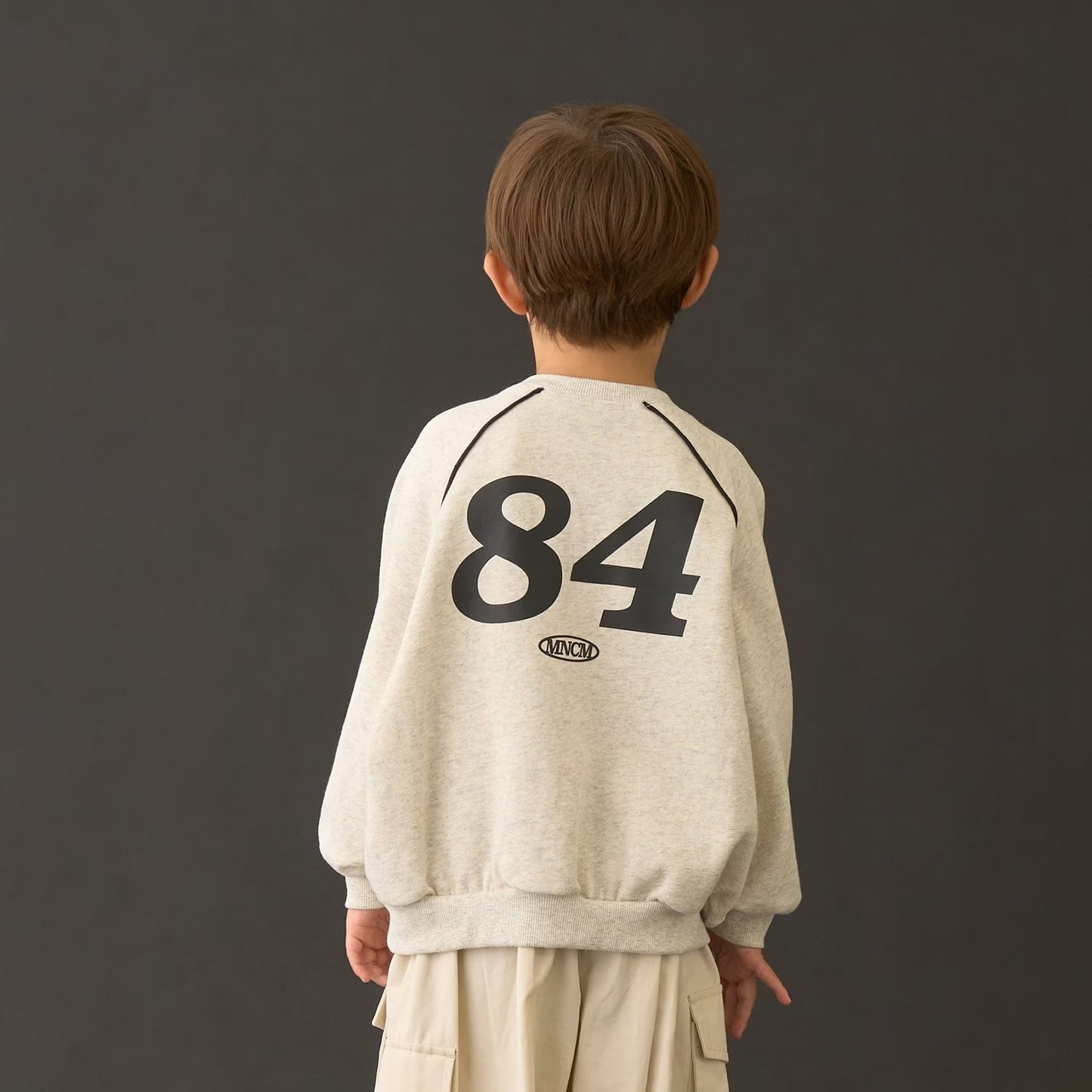 日本童裝 b・R# 抓毛數字印花衛衣 110-150cm 男童款 冬季 TOPS