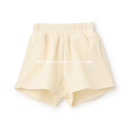 Japanese children's clothing mini#ML waffle shorts 90-140cm boys/girls summer PANTS 