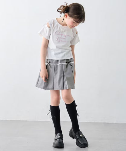 日本童裝 aF#a325 百摺短裙 110-160cm 女童款 夏季 SKIRTS