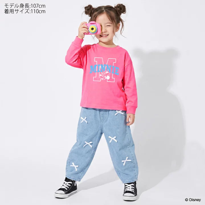 日本童裝 BDL x Disney 印花上衣 80-150cm 男童款/女童款 秋季 TOPS  聖誕紅/新年紅