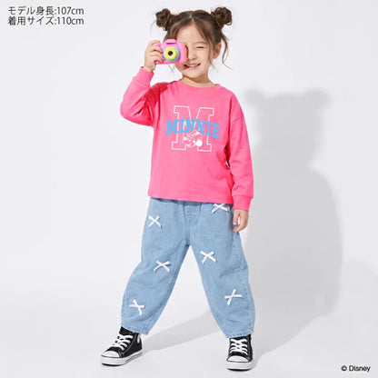日本童裝 BDL x Disney 印花上衣 80-150cm 男童款/女童款 秋季 TOPS  聖誕紅/新年紅