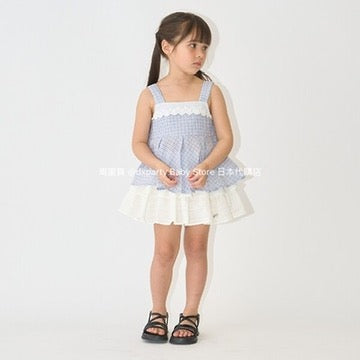 Japanese children's clothing Ly# mine lace short skirt pants 100-150cm girls summer SKIRTS PANTS 