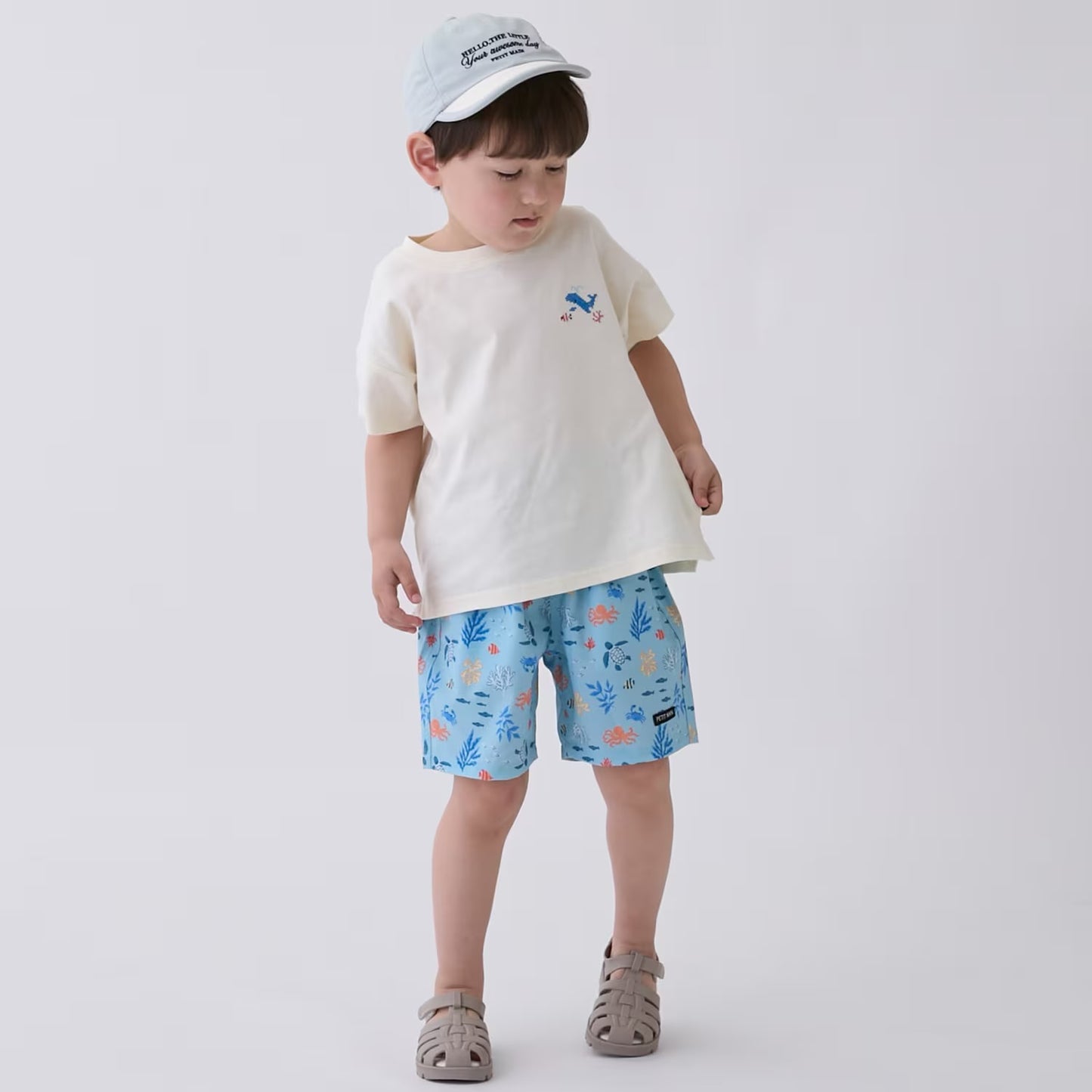 日本童裝 pe#main 水陸兩用 沙灘短褲 80-130cm 男童款 PANTS 夏日玩水泳衣特輯