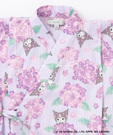 Japanese children's clothing aF#a325 x Sanrio 2Way Yukata Japanese Kimono 110-150cm Girls Summer Outerwear Skirts Japanese Summer Festival Special 