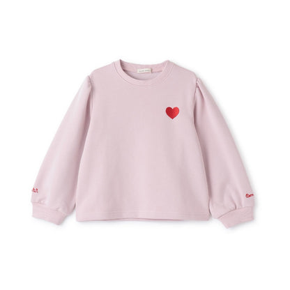 日本童裝 Ly# mine 速乾系列 心心刺繡衛衣 100-150cm 女童款 冬季 TOPS