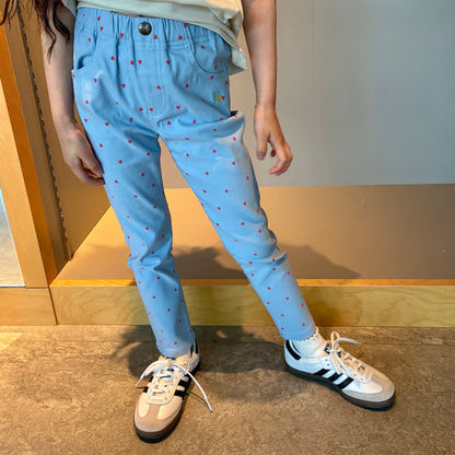日本童裝 BE#AMS mini 彈力休閒長褲 90-140cm 男童款/女童款 夏季 PANTS