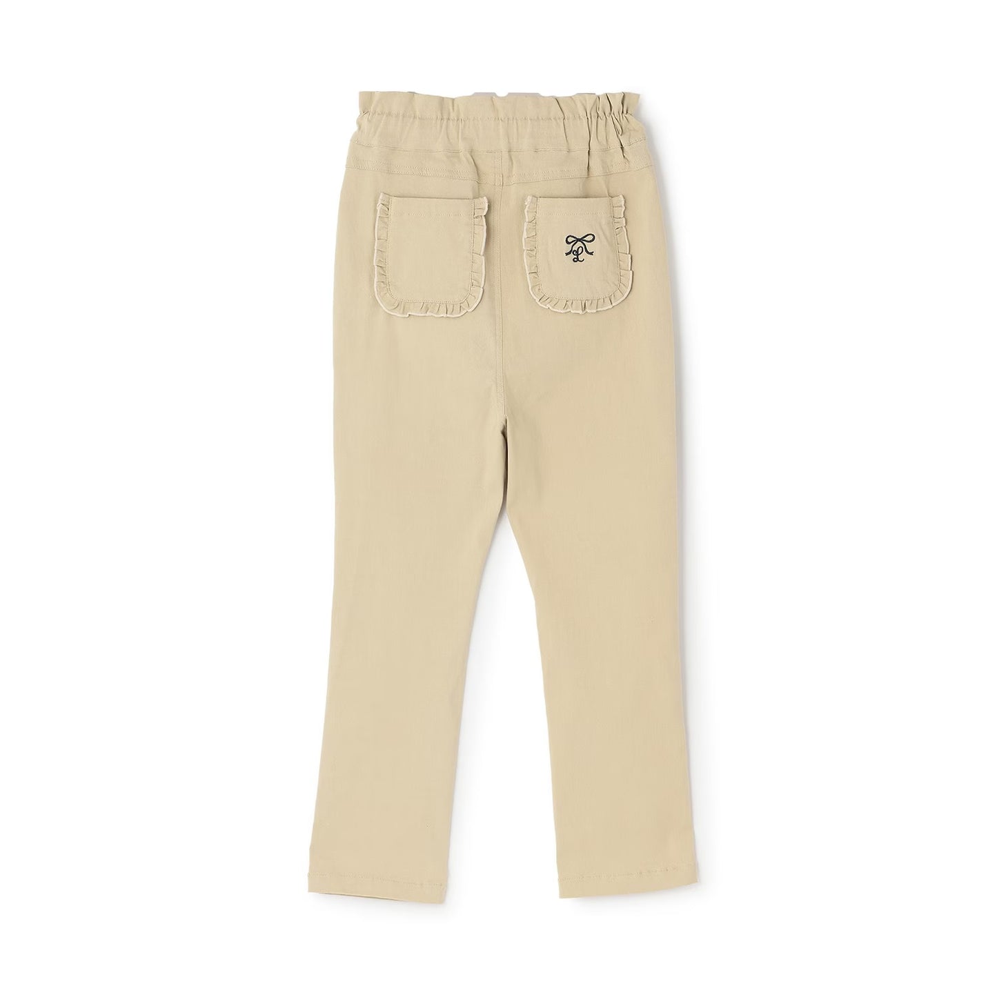 日本童裝 Ly# mine 荷葉邊口袋彈力長褲 100-140cm 女童款 秋季 PANTS