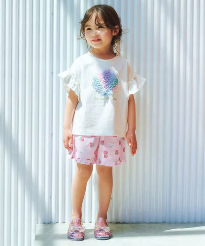 日本童裝 aF#a325 日本甚平 日本和服 90-130cm 女童款 夏季 TOPS PANTS 日本夏祭慶典特輯