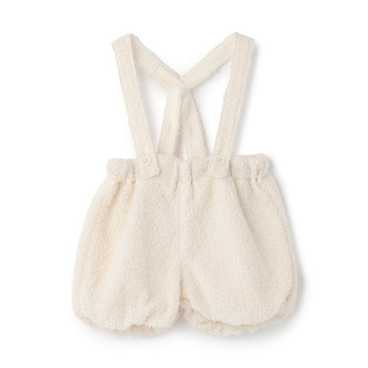 日本童裝 pe#main x Monchhichi 毛毛吊帶短褲 50-80cm 男童款/女童款 初生嬰兒 秋季 Jumpsuit PANTS