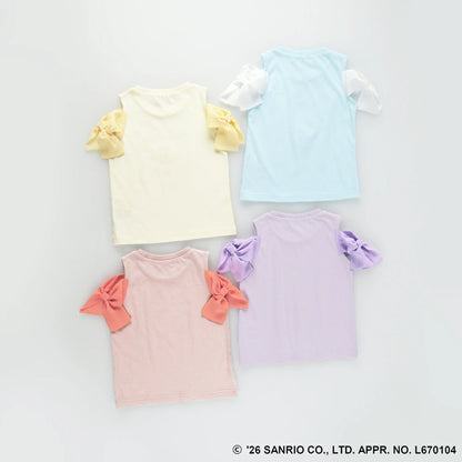 日本童裝 Branshes x Sanrio 雪紡露肩上衣 90-130cm 女童款 夏季 TOPS