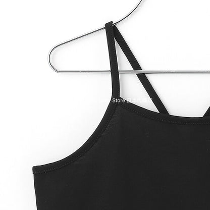 Japanese children's clothing X-girl Stages transparent shirt and suspenders two-piece set 110-140cm girls summer TOPS 
