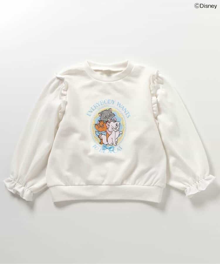 日本童裝 apres les cours x Disney Marie印花衛衣 80-140cm 女童款 冬季 TOPS 聖誕紅/新年紅