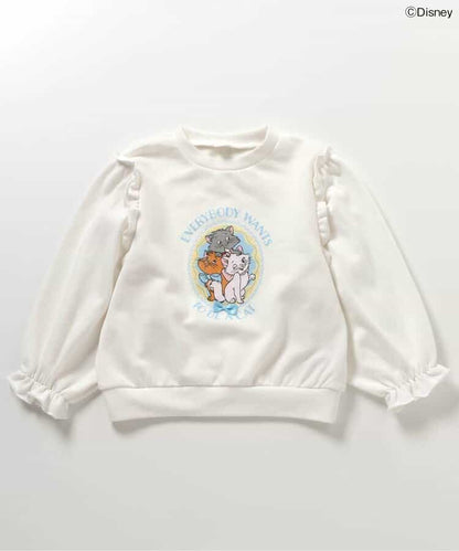 日本童裝 apres les cours x Disney Marie印花衛衣 80-140cm 女童款 冬季 TOPS 聖誕紅/新年紅