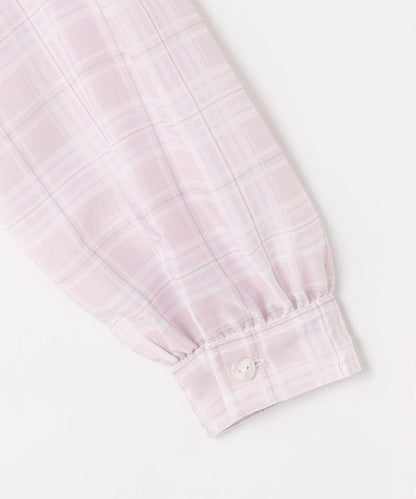日本童裝 aF#a325 薄透格子襯衫 110-160cm 女童款 夏季 OUTERWEAR