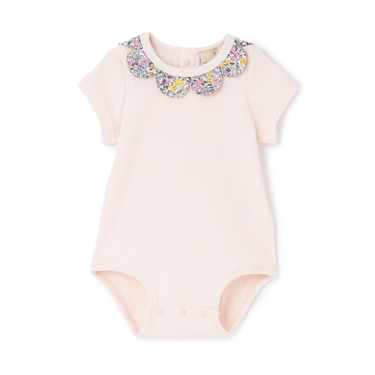 日本童裝 pe#main 碎花領連衣70-80cm 女童款 初生嬰兒 夏季 Jumpsuit