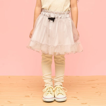日本童裝 Ly# mine 蓬鬆薄紗裙連打底褲 100-140cm 女童款 冬季 SKIRTS PANTS