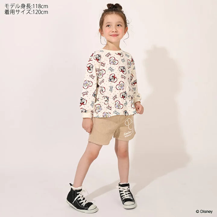 日本童裝 BDL x Disney 裙邊印花上衣 80-130cm 女童款 秋季 TOPS