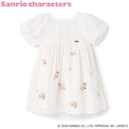 日本童裝 pe#main x 【Sanrio】刺繡圖案連身裙 90-130cm 女童款 夏季 DRESSES