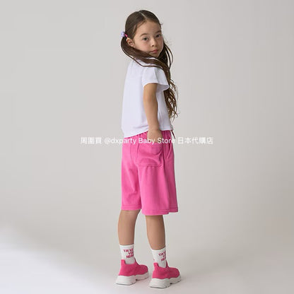 Japanese children's clothing mini#ML embossed shorts 90-140cm boys/girls summer PANTS