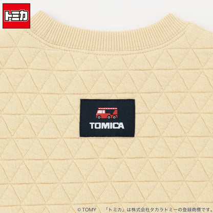 日本童裝 pe#main x TOMICA 絎縫衛衣 80-130cm 男童款 秋季 TOPS