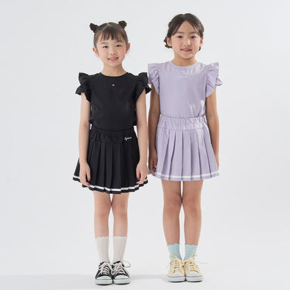 日本童裝 Ly# mine 隔熱布料 防UV 百摺短裙 100-140cm 女童款 夏季 SKIRTS