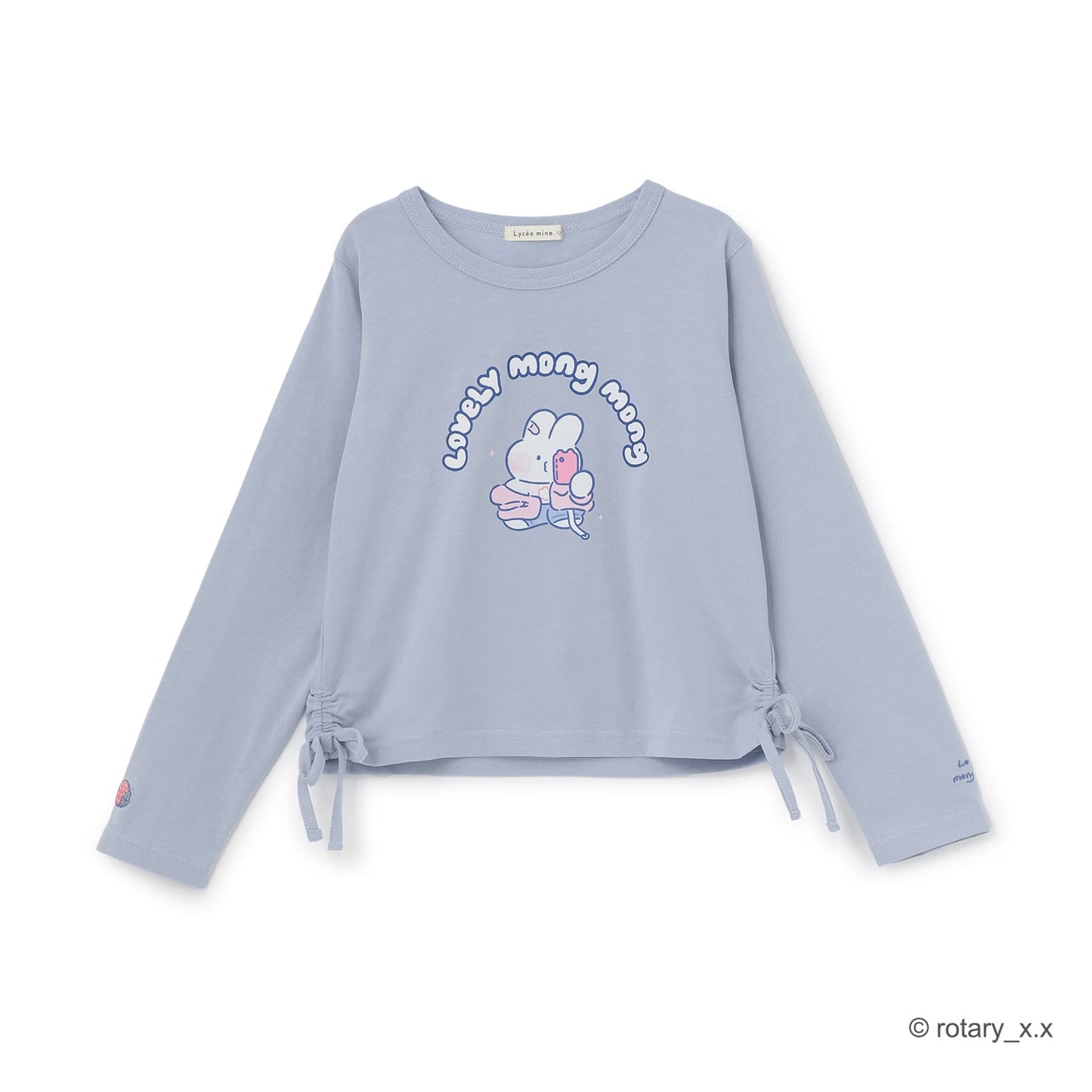 日本童裝 Ly# mine x Lovely MongMong 印花上衣 100-140cm 女童款 秋季 TOPS