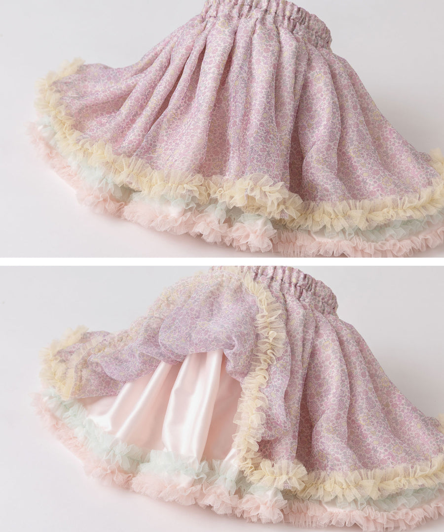 日本童裝 panpantutu 小芙蓉馬卡龍仙女雪紡tutu裙 90-140cm 女童款 夏季 SKIRTS