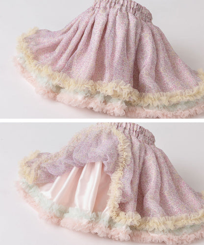 日本童裝 panpantutu 小芙蓉馬卡龍仙女雪紡tutu裙 90-140cm 女童款 夏季 SKIRTS