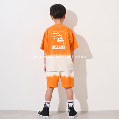 XLARGE KIDS Japanese children's clothing gradient tie-dye shorts 80-140cm boys' summer PANTS 