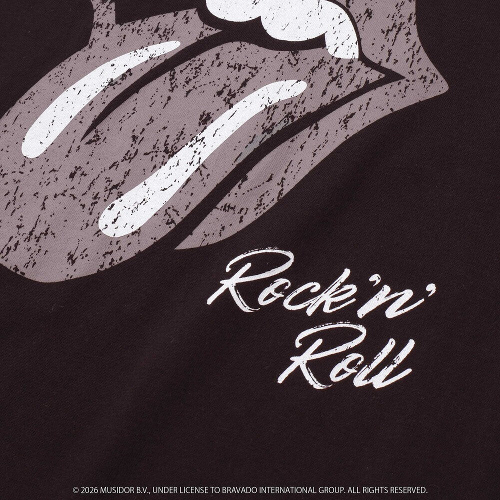 日本童裝 Slap Slip x The Rolling Stones 前後印花長袖上衣 Free Size 大人款 秋季 TOPS 其他品牌童裝