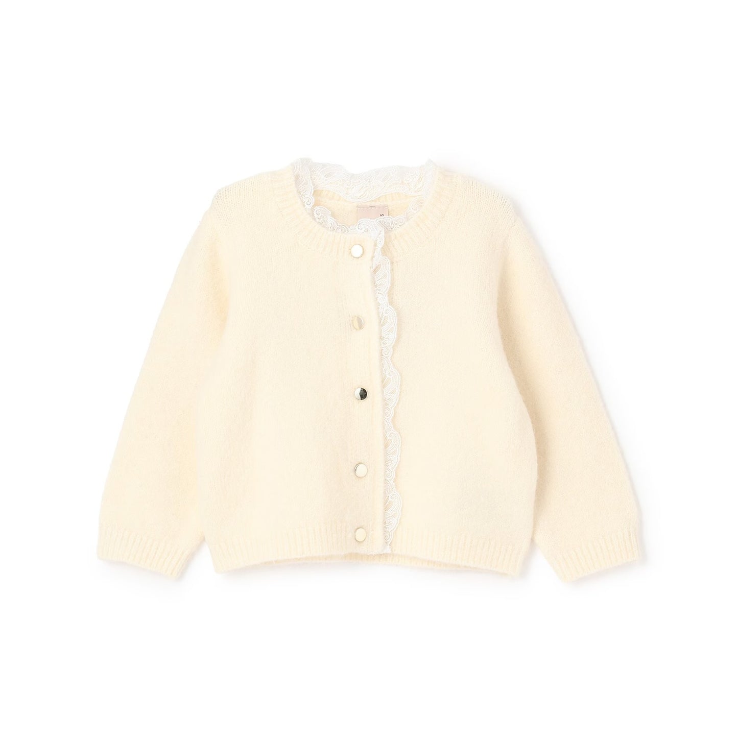 日本童裝 pe#main 蕾絲花邊針織外套 80-130cm 女童款 冬季 OUTERWEAR