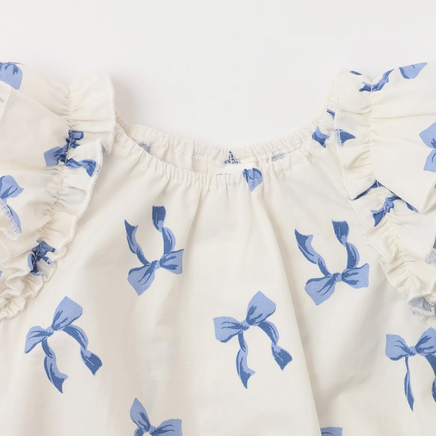 日本童裝 pe#main 蝴蝶結圖案兩件套裝 80-130cm 女童款 夏季 TOPS PANTS