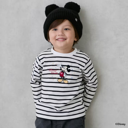 日本童裝 pe#main x Disney 圖案長袖上衣 80-130cm 男童款/女童款 秋季 TOPS