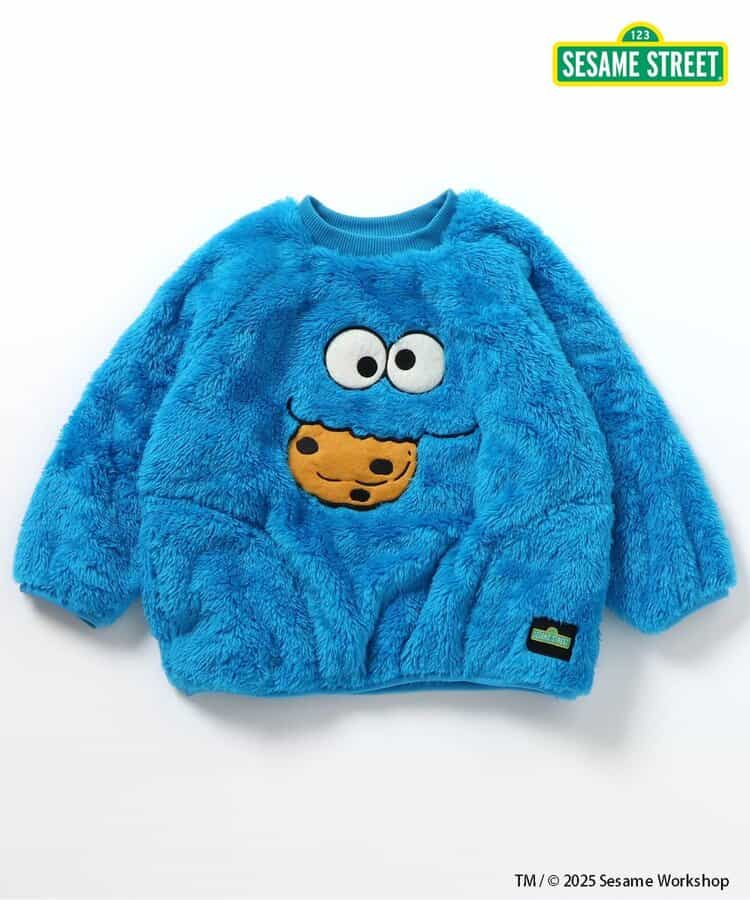 日本童裝 BREEZE x Sesame Street 毛毛上衣 80-140cm 男童款/女童款 冬季 TOPS