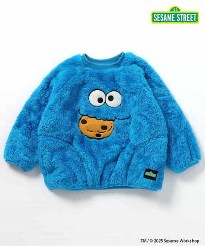 日本童裝 BREEZE x Sesame Street 毛毛上衣 80-140cm 男童款/女童款 冬季 TOPS