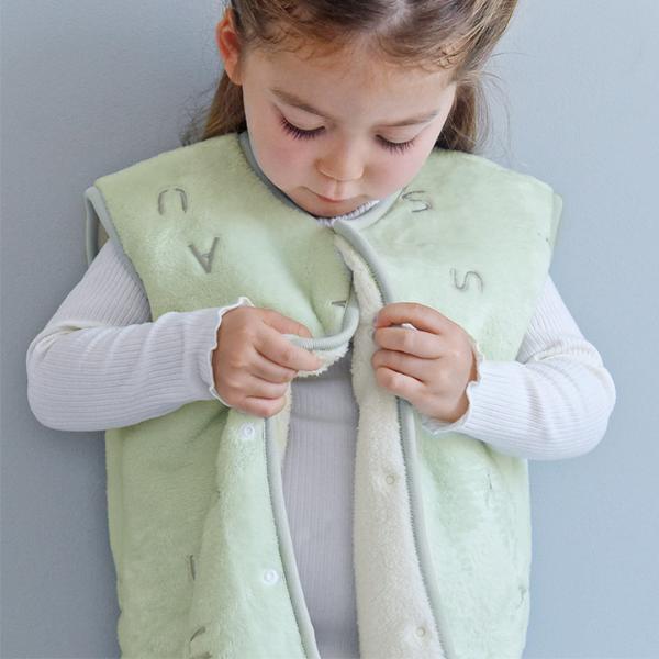 日本直送 日本製 法蘭絨背心睡袋 80-130cm 男童款/女童款 秋冬季 睡袋系列