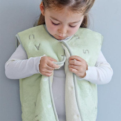 日本直送 日本製 法蘭絨背心睡袋 80-130cm 男童款/女童款 秋冬季 睡袋系列