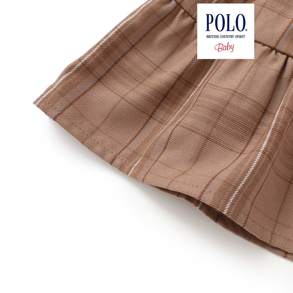 日本童裝  SLAP SLIP x POLO BCS 格仔連身裙及打底褲套裝 70-80cm 女童款 初生嬰兒 秋季 DRESSES PANTS