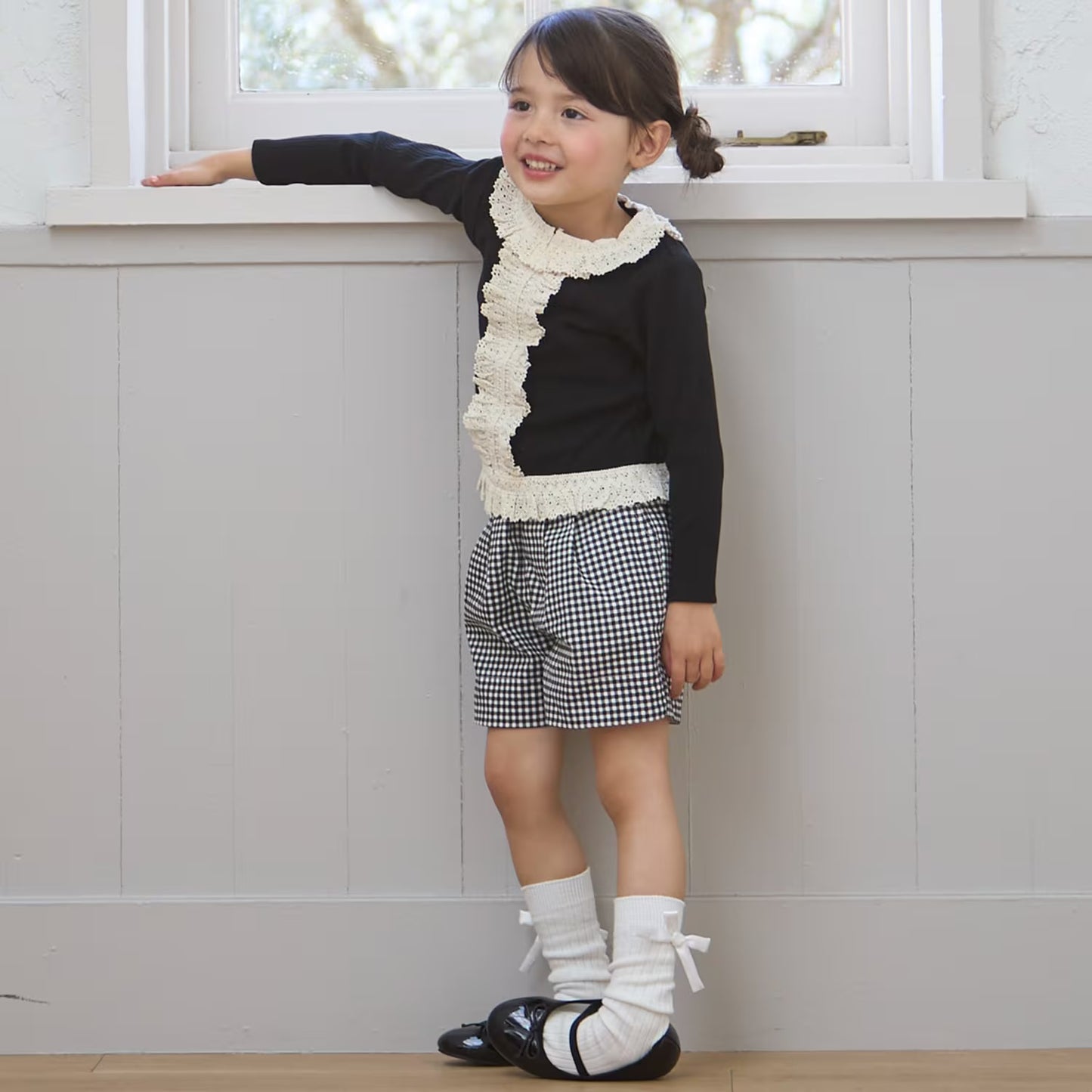 日本童裝 pe#main 背面蝴蝶結短褲 80-130cm 女童款 夏季 PANTS