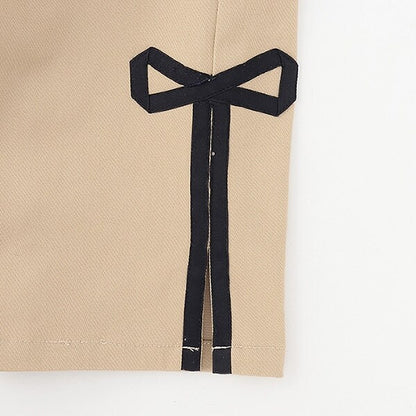 日本童裝 Ly# mine 裝飾絲帶側開衩長褲 100-150cm 女童款 秋季 PANTS