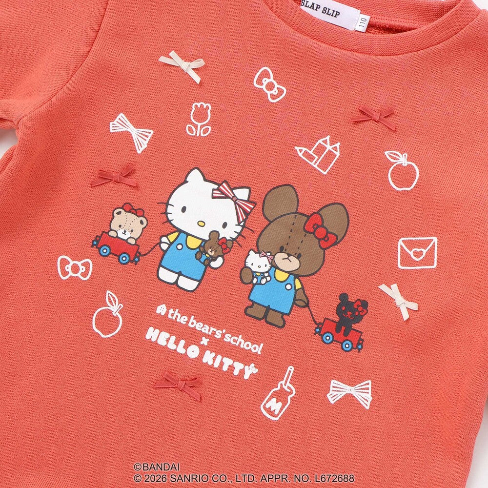 日本童裝 Slap Slip x Sanrio x 小熊學校蕾絲花邊印花上衣 80-130cm 女童款 秋季 TOPS 其他品牌童裝