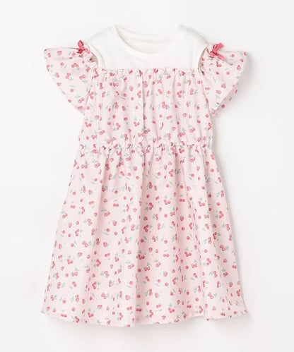 日本童裝 aF#a325 露肩連身裙 100-150cm 女童款 夏季 DRESSES